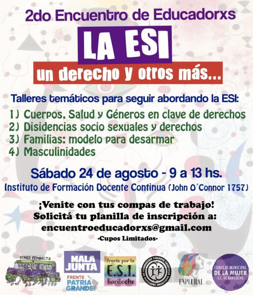 2do Encuentro de Educadorxs: 'La ESI: un derecho y otros m&aacute;s'