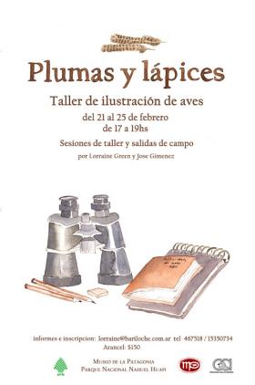 Taller de Ilustraci&oacute;n de Aves Plumas y L&aacute;pices