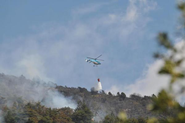 Lograron contener el Incendio de Huechulafquen