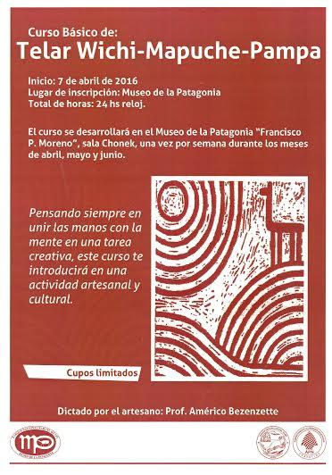 Curso B&aacute;sico de Telar Wichi, Mapuche y Pampa