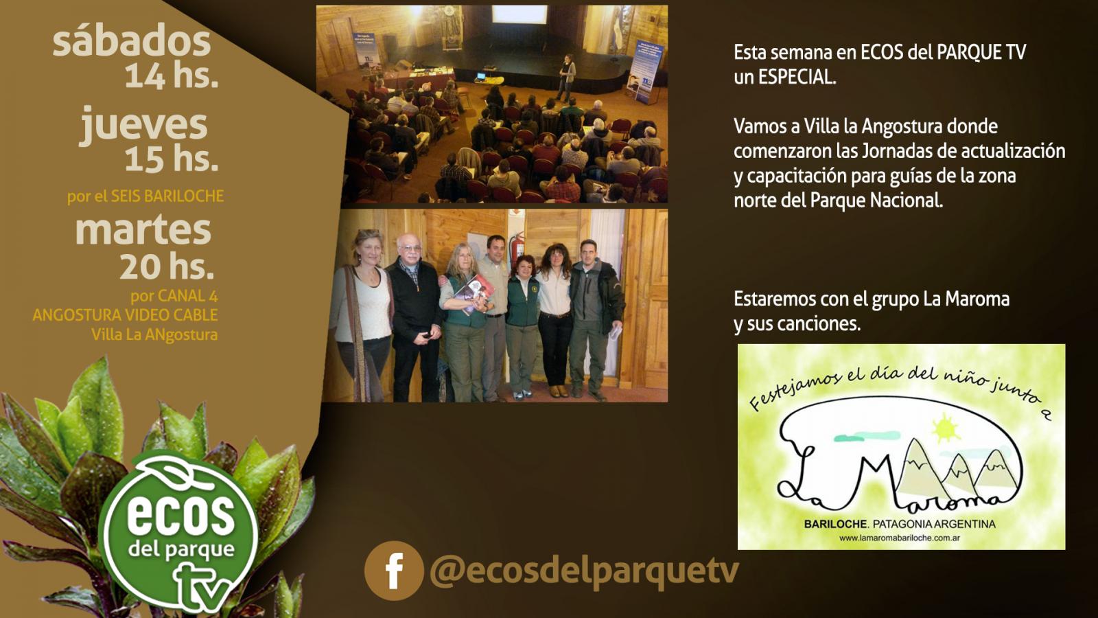 Esta semana en Ecos del Parque Tv. Jornada para gu&iacute;as y grupo La Maroma