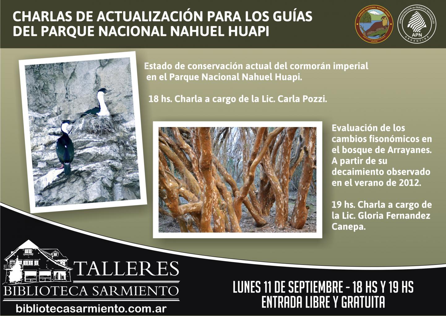 Charla de actualizaci&oacute;n para los gu&iacute;as el Parque Nacional Nahuel Huapi sobre el Huill&iacute;n