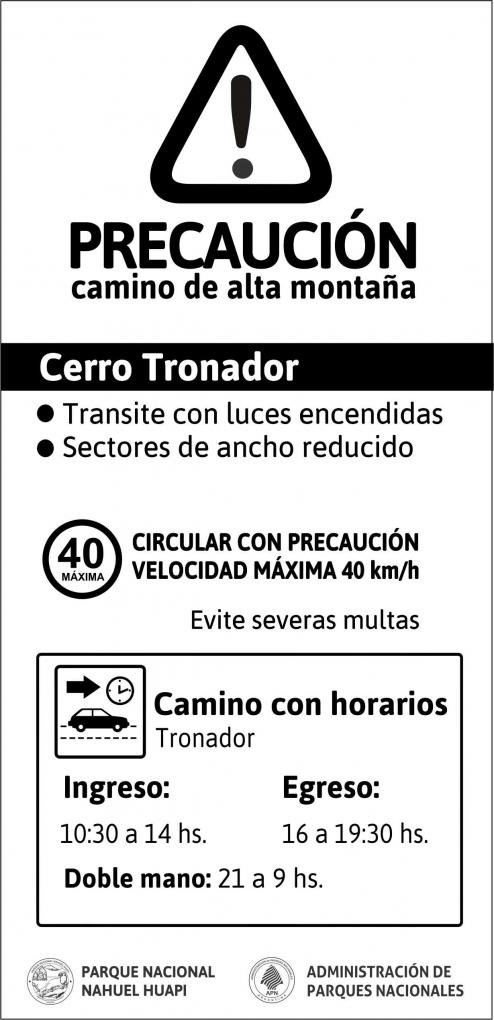 Cambio de horario en el camino a Cerro Tronador