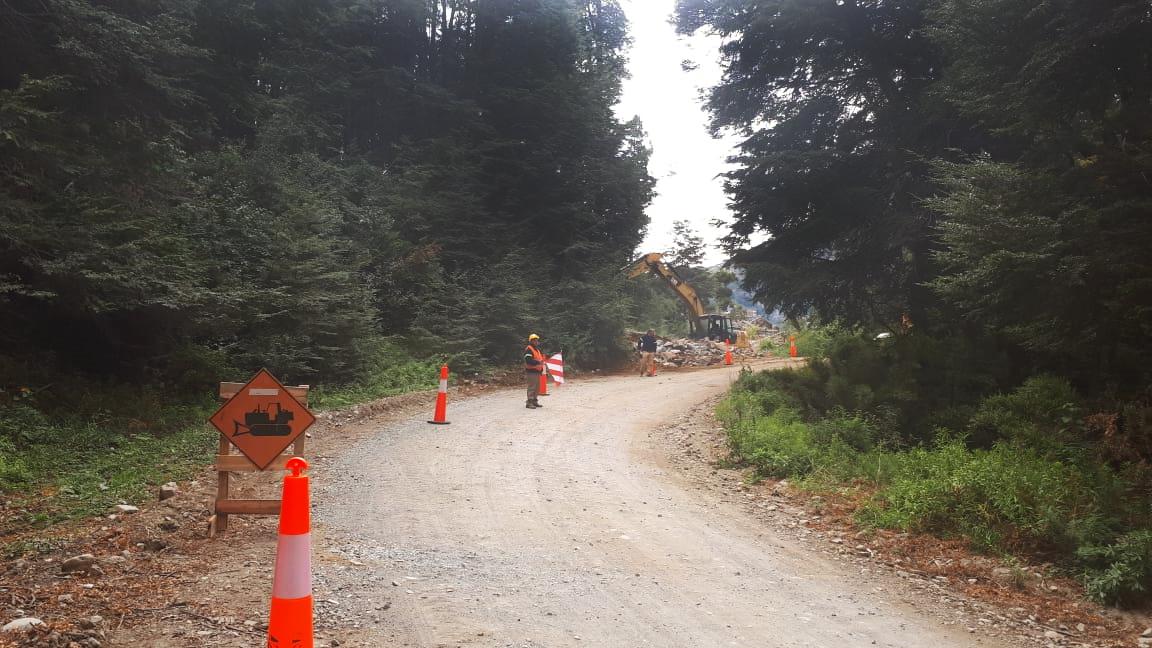 Inicio de obras en el camino a Cerro Tronador