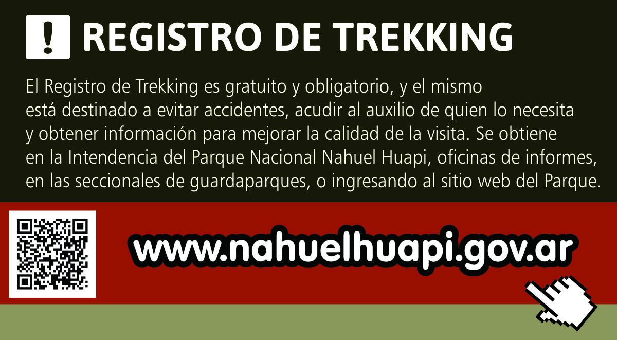 Registro de trekking obligatorio y gratuito