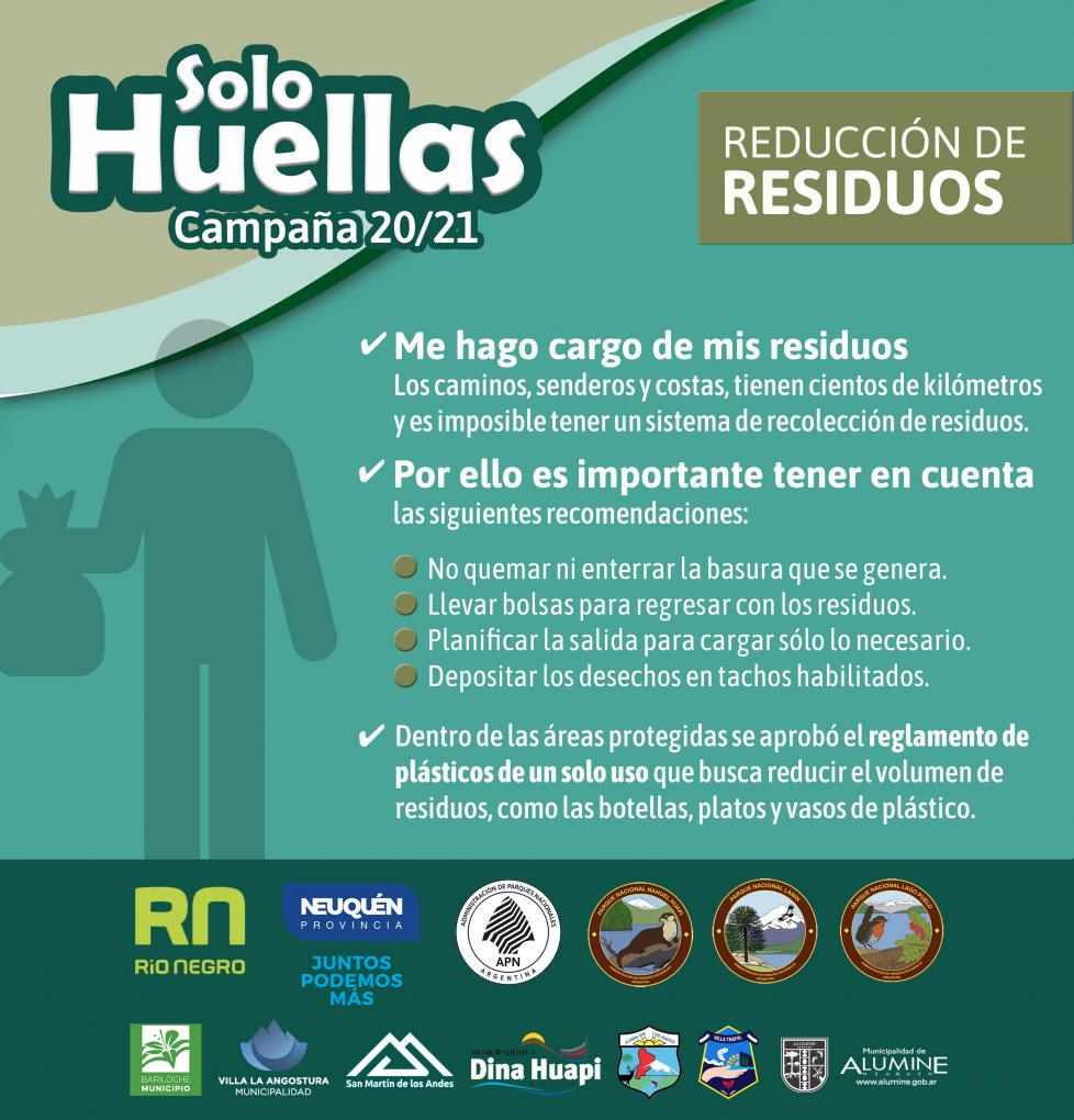 Campa&ntilde;a de prevenci&oacute;n &#147;Solo Huellas 20/21&#148; Me hago cargo de mis residuos