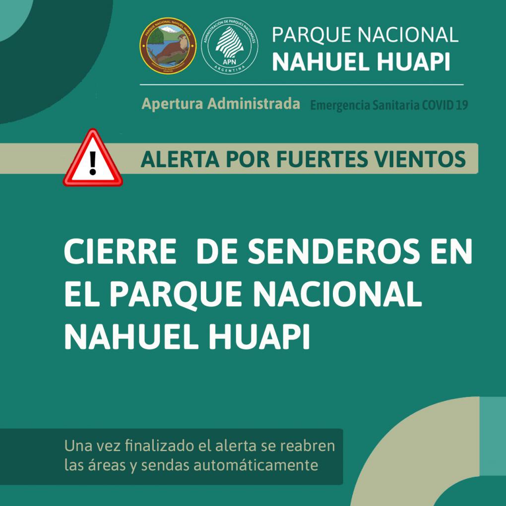 Cierre parcial de senderos por alerta meteorol&oacute;gico