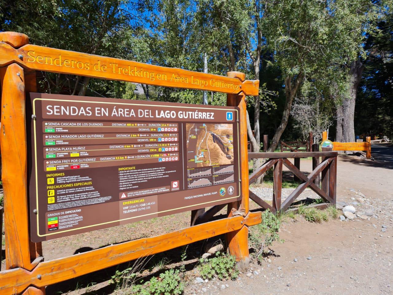 Estado de senderos cerrados y habilitados para el fin de semana