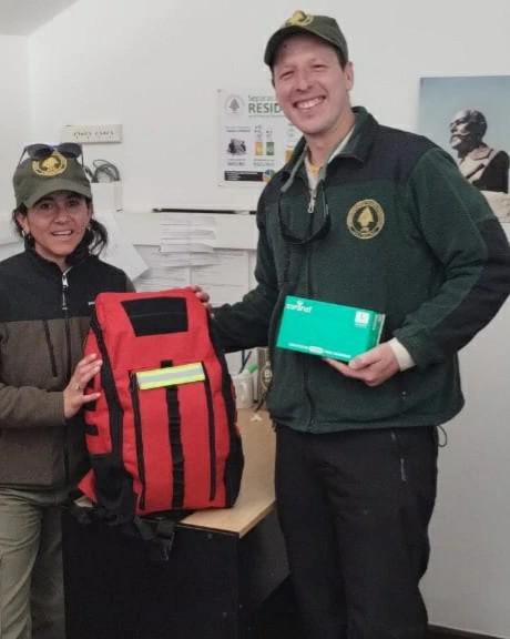 ENTREGA DE EQUIPAMIENTO DE EMERGENCIAS EN EL PARQUE NACIONAL