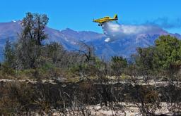 Incendio forestal en el Parque Nacional Nahuel Huapi