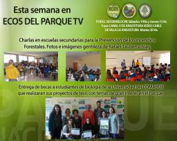 Esta semana en Ecos del Parque TV. Charlas prevenci&oacute;n incendios y entrega becas