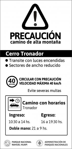 Cambio de horario en el camino a Cerro Tronador