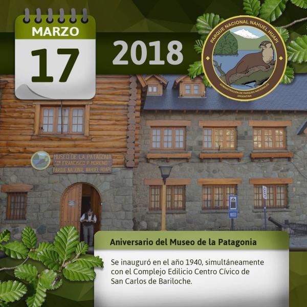 17 de marzo nuevo aniversario del Museo de la Patagonia