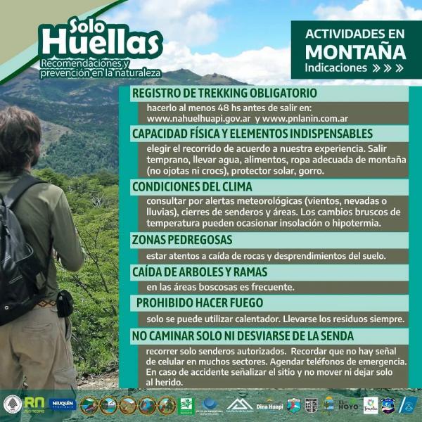 Solo huellas - Recomendaciones y prevenci&oacute;n en la naturaleza