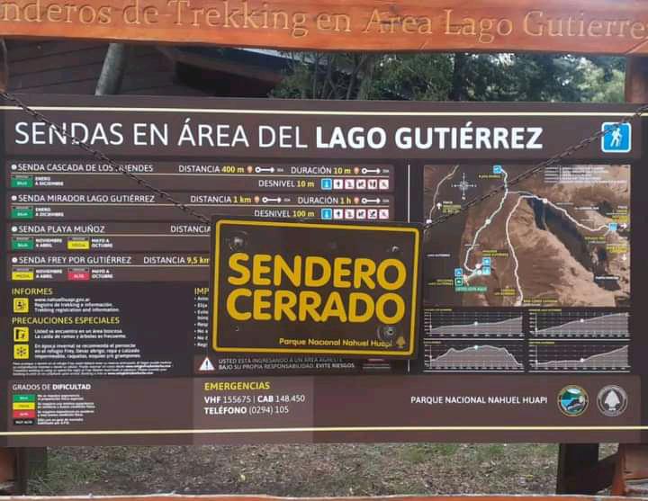 Cierre de sendas en la Seccional Guti&eacute;rrez por aprox de &aacute;rboles