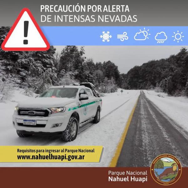 &#10145; ALERTA POR NEVADAS