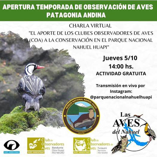 Apertura temporada de observaci&oacute;n de aves Patagonia Andina