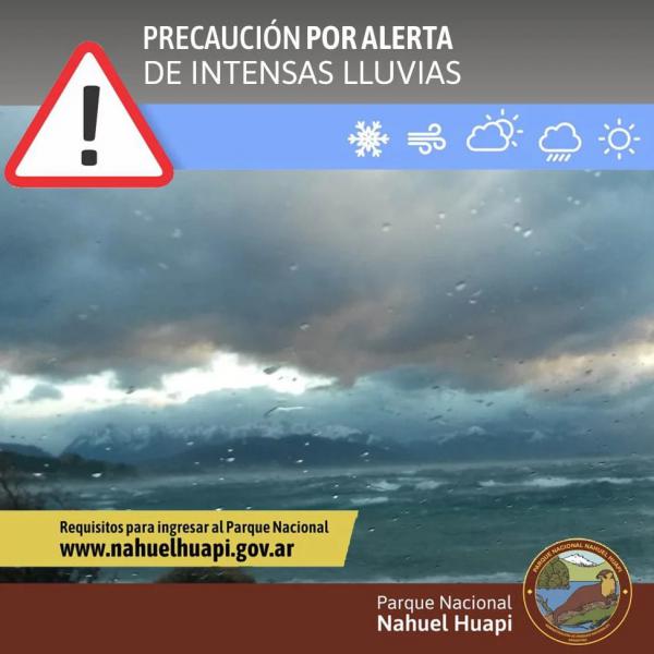 &#8252; ALERTA POR LLUVIA PARA LA TARDE NOCHE DEL VIERNES 5