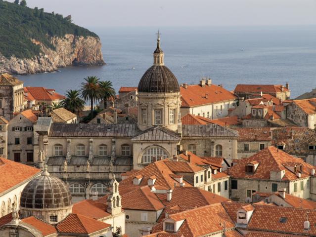 La cpula azul de la Catedral de la Asuncin de Dubrovnik