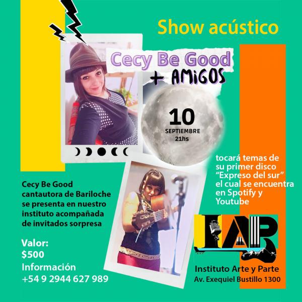 Show Ac&uacute;stico de Cecy Be Good + Amigos