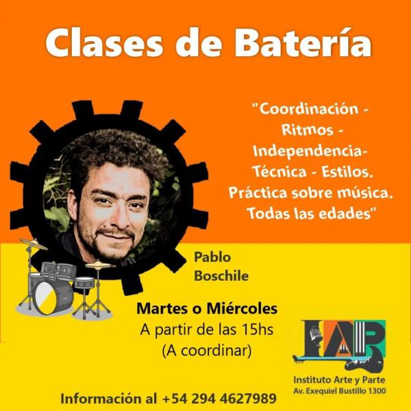  Clases de Bater&iacute;a - Pablo Boschile