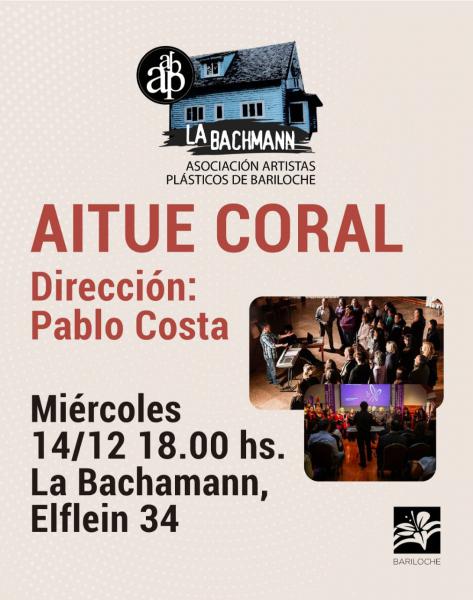 Aitue Coral en los jardines de la casa Bachmann