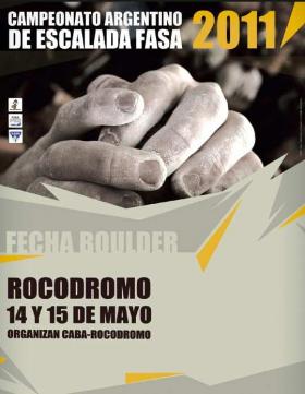 Campeonato Argentino de escalada Modalidad Boulder 2011