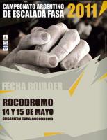 Campeonato Argentino de escalada Modalidad Boulder 2011