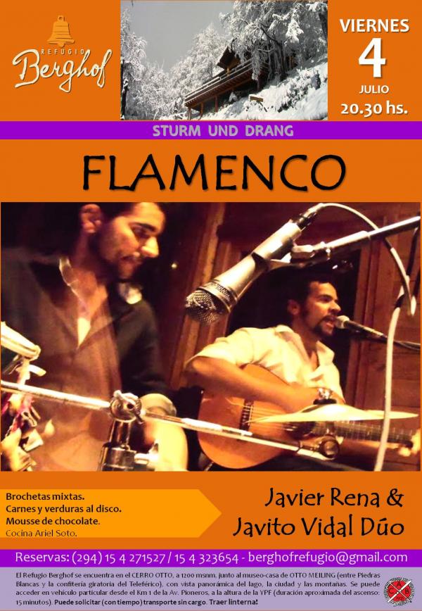 FLAMENCO EN EL REFUGIO BERGHOF Javier Rena & Javito Vidal D&uacute;o. 