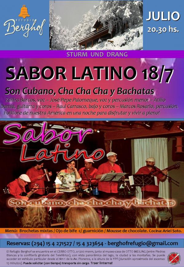 SABOR LATINO. Ciclo de M&uacute;sica en el Refugio Berghof