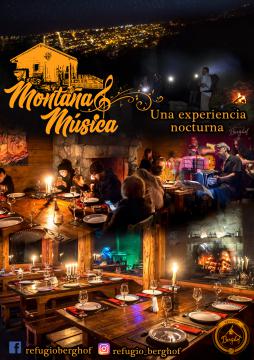 MONTAÑA y MÚSICA: Cena Show a la luz de la velas y Vista Panorámica