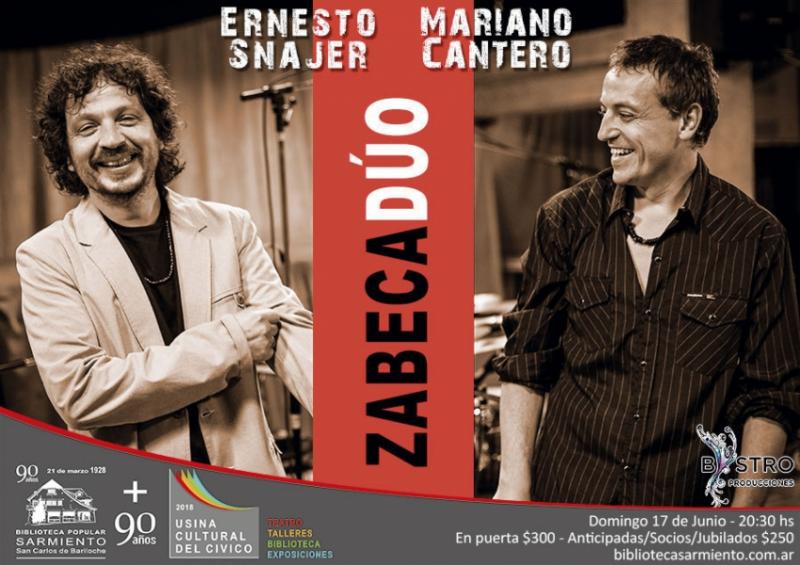 Ernesto Snajer y Tiki Cantero presentan en Bariloche su primer disco