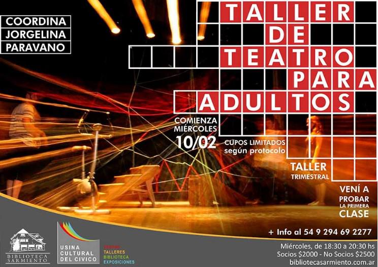 Taller de teatro para adultos