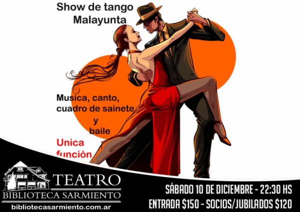 Show de tango de Malayunta