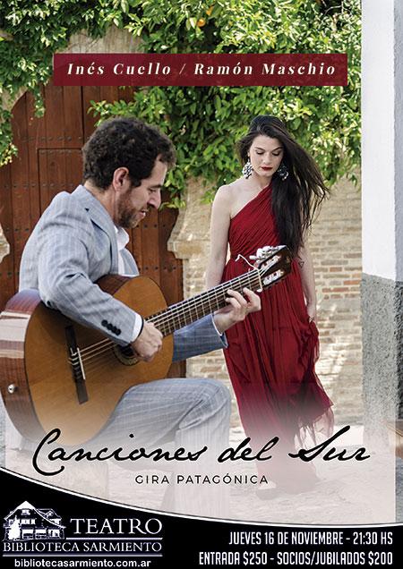 In&eacute;s Cuello y Ram&oacute;n Maschio presentan Canciones del sur