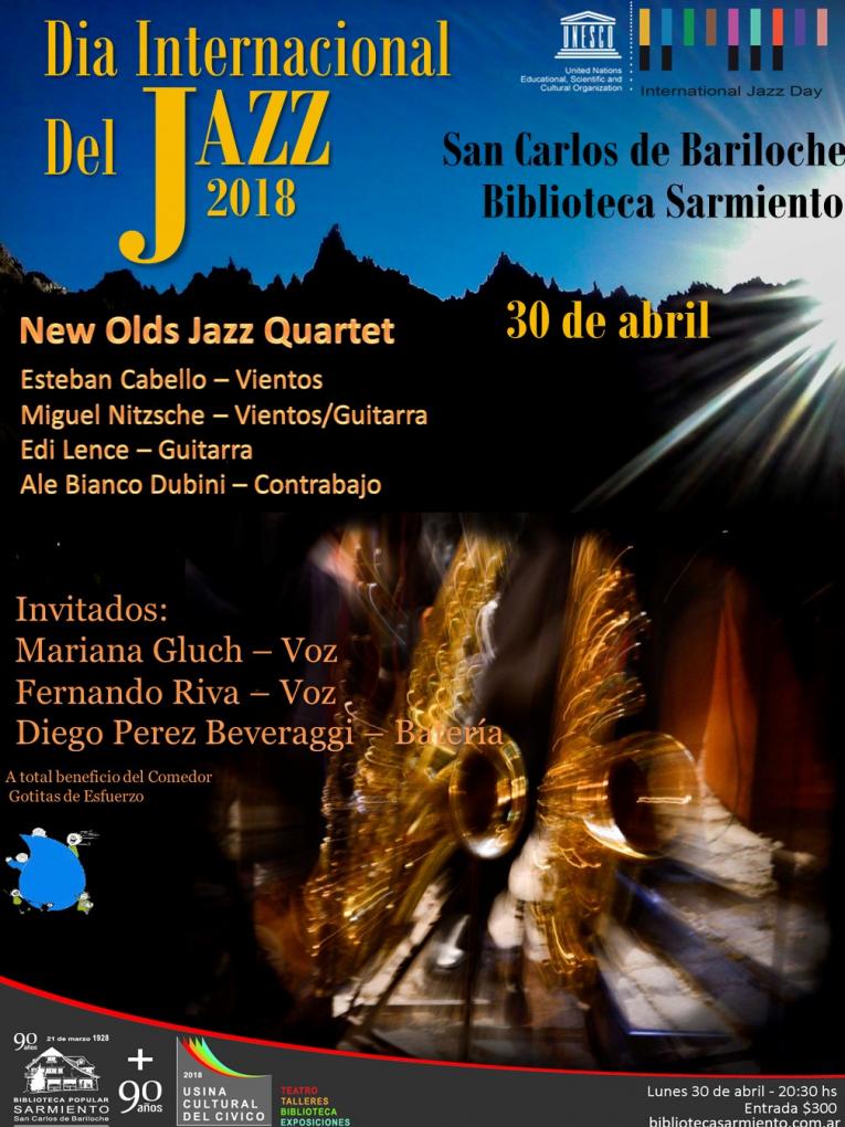 D&iacute;a internacional del Jazz UNESCO en Bariloche (3ra edici&oacute;n)