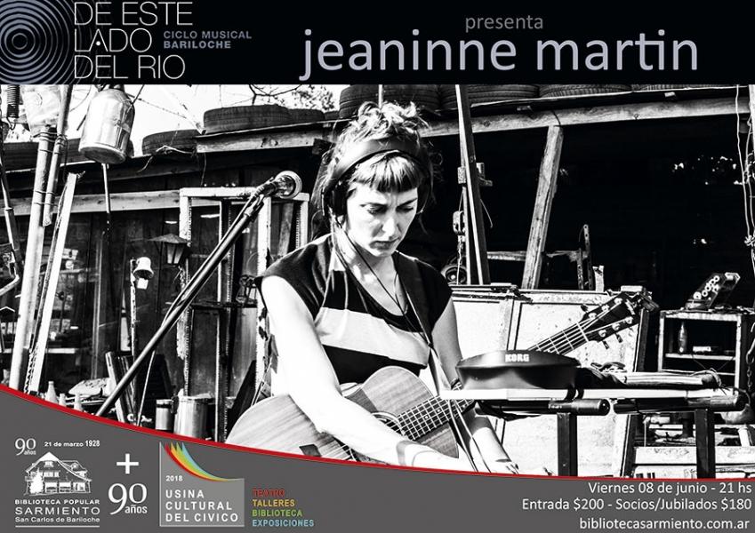 Ciclo musical 'De este lado del r&iacute;o' presenta a Jeaninne Mart&iacute;n