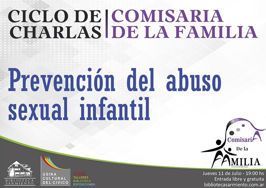 Ciclo de charlas: Prevenci&oacute;n del abuso sexual infantil 