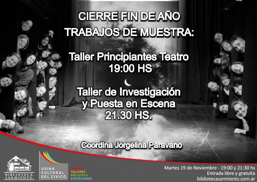 Muestra talleres de teatro