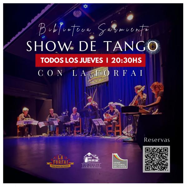 Show de Tango - Orquesta La Forfai- Biblioteca Sarmiento