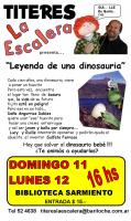 T&Iacute;TERES LA ESCALERA PRESENTAN LEYENDA DE UNA DINOSAURIA