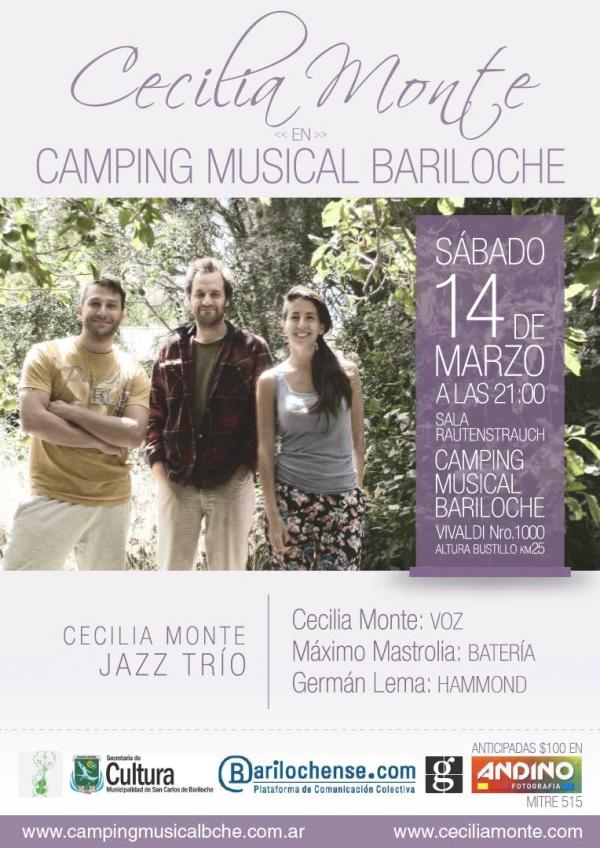 Cecilia Monte en Camping Musical Bariloche