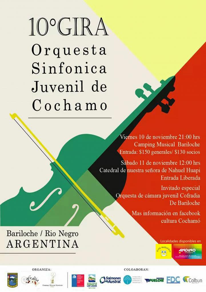 Orquesta Sinf&oacute;nica Juvenil de Cochamo junto a Orquesta de C&aacute;mara Cofrad&iacute;a