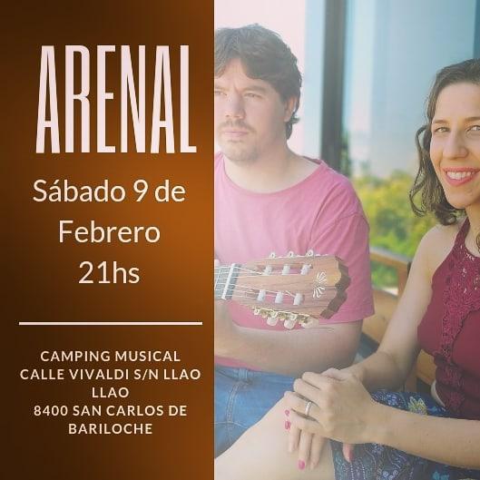 ARENAL D&Uacute;O: S&aacute;bado 9 de Febrero, 21hs - Folklore latinoamericano