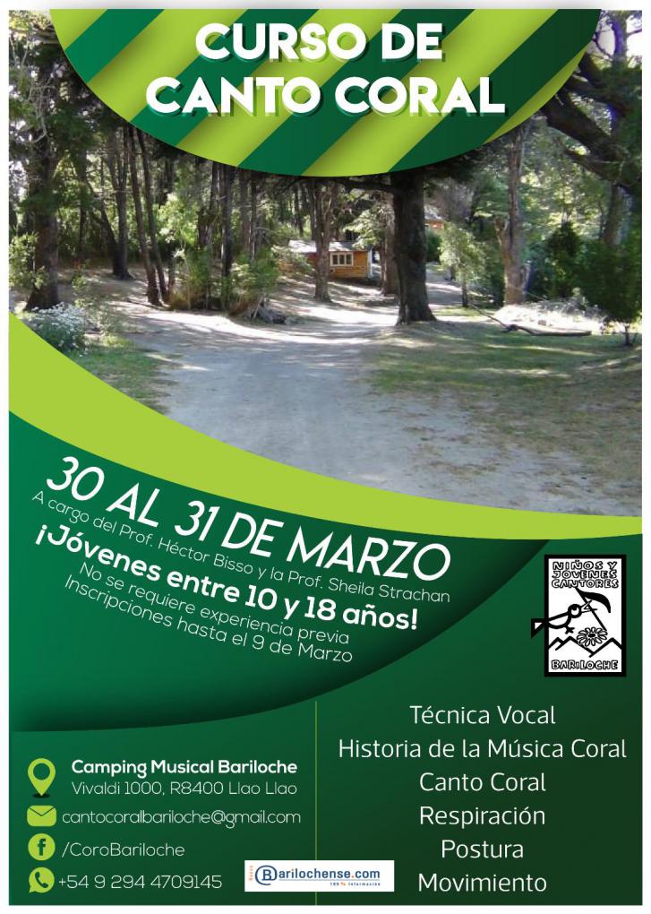 Curso de Canto Coral: Coro de ni&ntilde;os y jovenes cantores de Bariloche