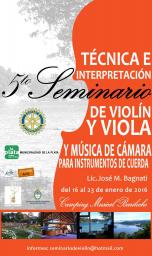 V Seminario de T&eacute;cnica e Interpretaci&oacute;n de Viol&iacute;n y Viola y M&uacute;sica de C&aacute;mara