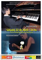 Concierto de piano: S&aacute;bado 22 de Abril, 21hs