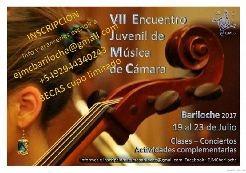 7mo Encuentro Juvenil de M&uacute;sica de C&aacute;mara en Bariloche