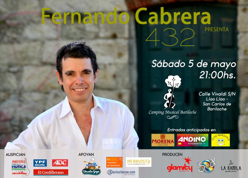 Fernando Cabrera presenta 432 en Camping Musical Bariloche
