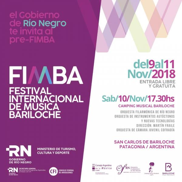 Concierto del Pre FIMBA: S&aacute;bado 10 de Noviembre a las 17:30hs